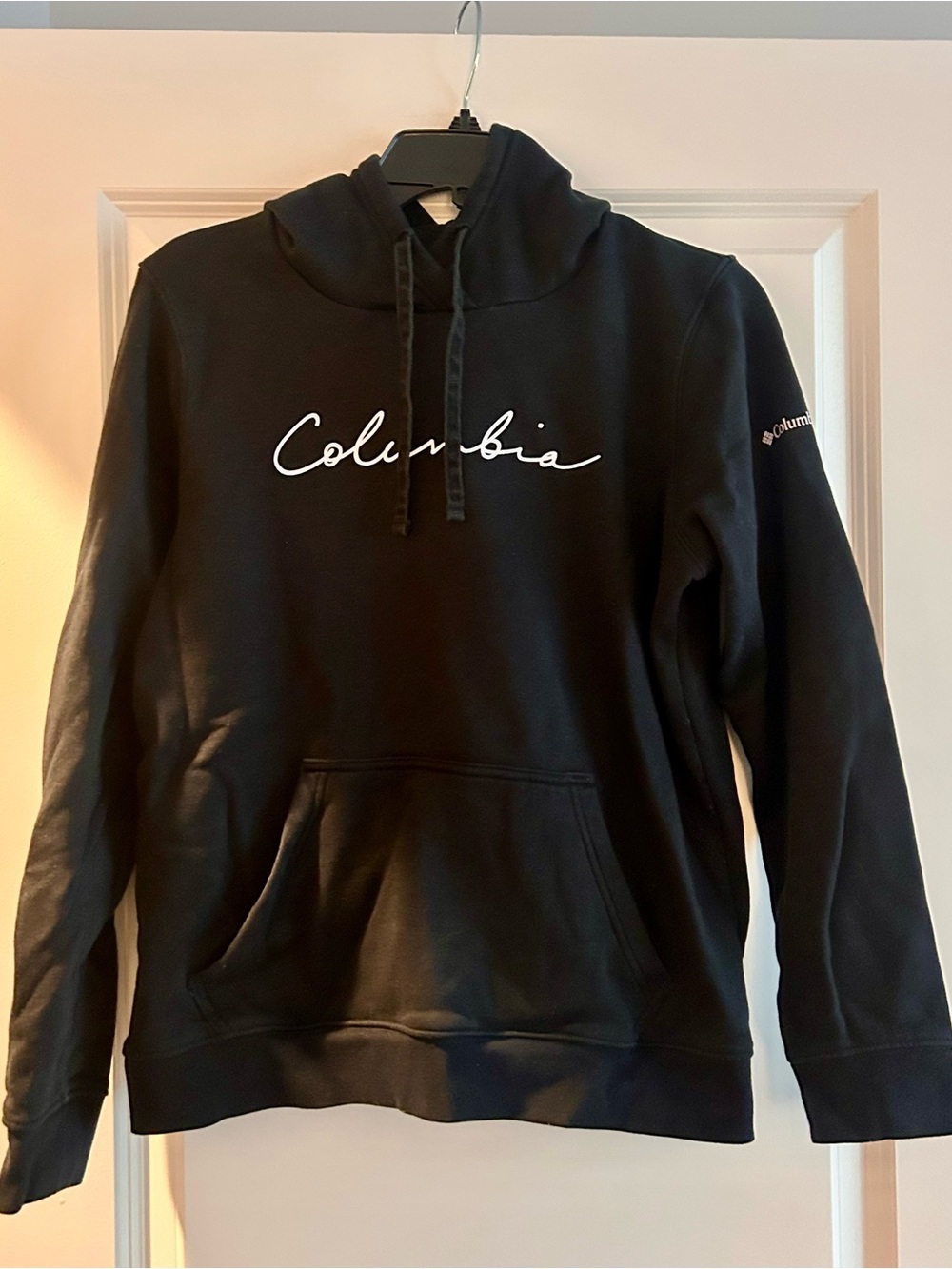 Columbia Women's Black Hoodie with White Script